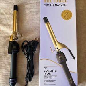 Hot Tools Pro Signature 3/4" Gold Curling Iron - Gold/Black